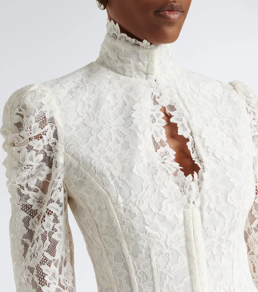 DE LA VALI Vitalis lace cotton-blend corset top | Thumbnail 4 DE LA VALI Vitalis lace cotton-blend corset top | Thumbnail 4