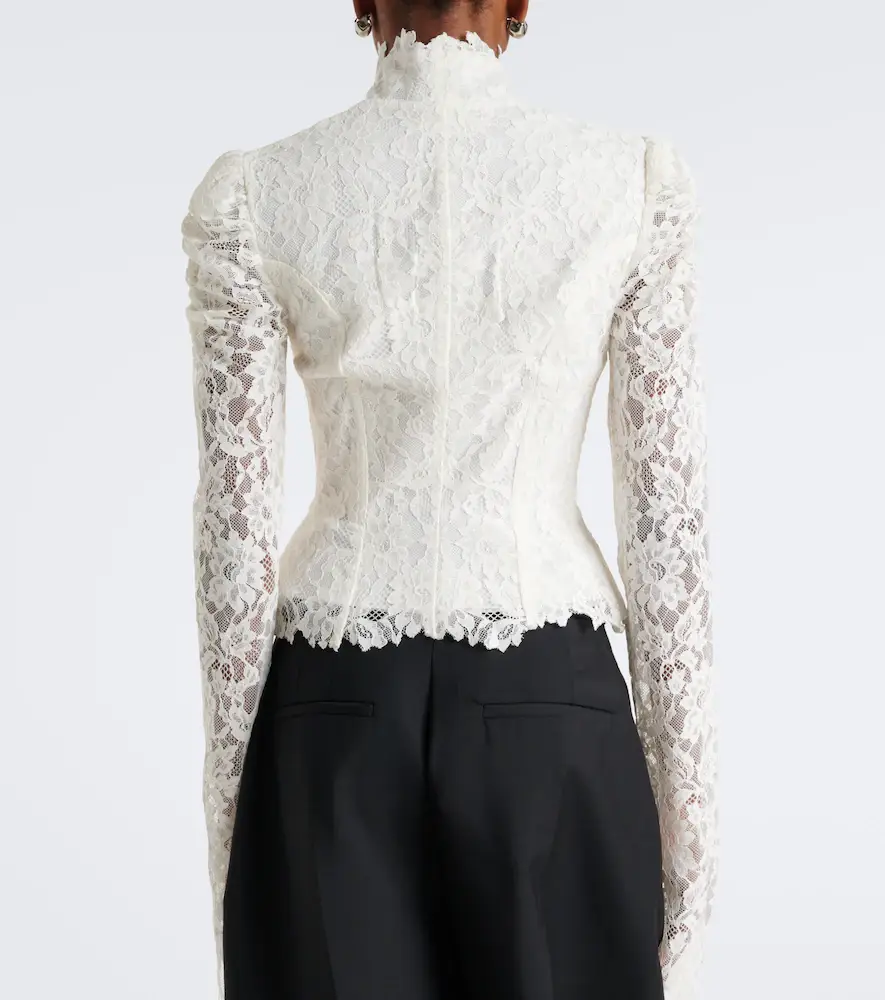 DE LA VALI Vitalis lace cotton-blend corset top | Thumbnail 6 DE LA VALI Vitalis lace cotton-blend corset top | Thumbnail 6