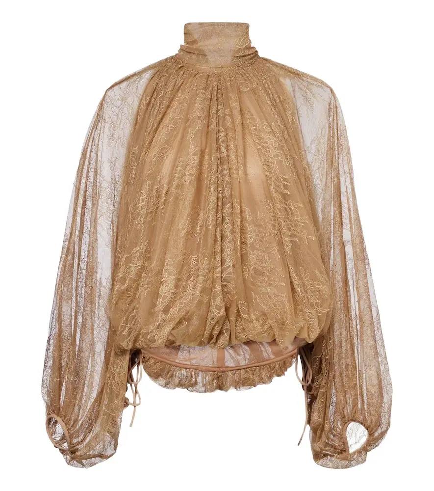 DE LA VALI Elunara lace blouse