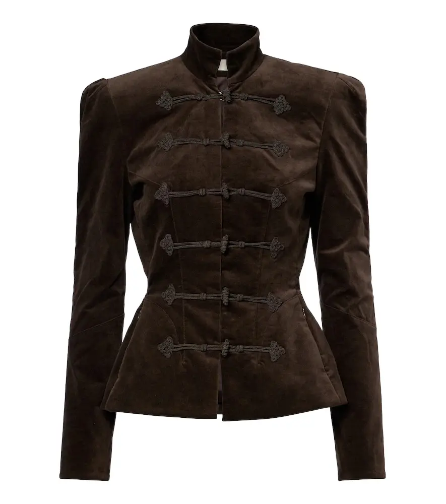 DE LA VALI Vega cotton velvet jacket