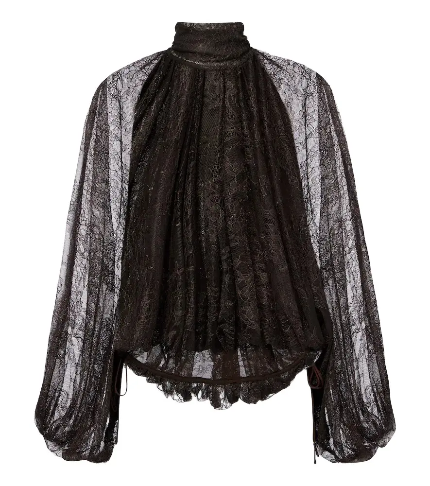 DE LA VALI Elunara lace blouse