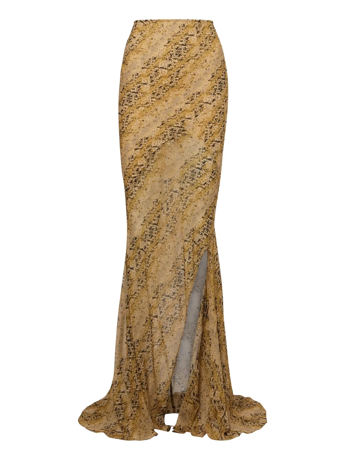 Oryx snake-print georgette maxi skirt Oryx snake-print georgette maxi skirt