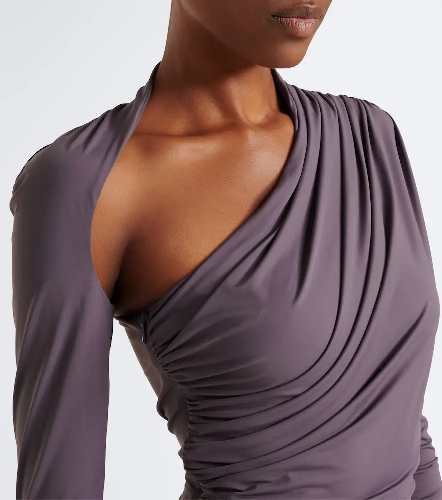 DE LA VALI Jade cutout asymmetric jersey gown | Thumbnail 6