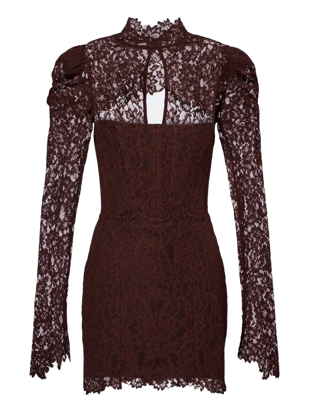 DE LA VALI Viresco lace cotton-blend corset dress