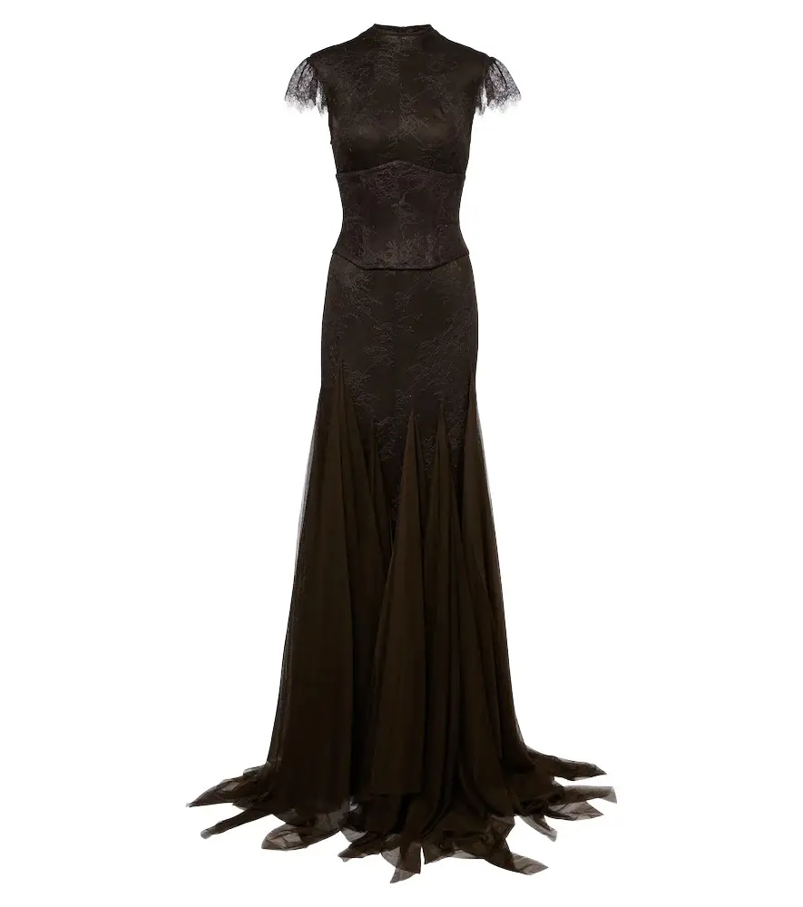 Zephyra lace and tulle gown Zephyra lace and tulle gown
