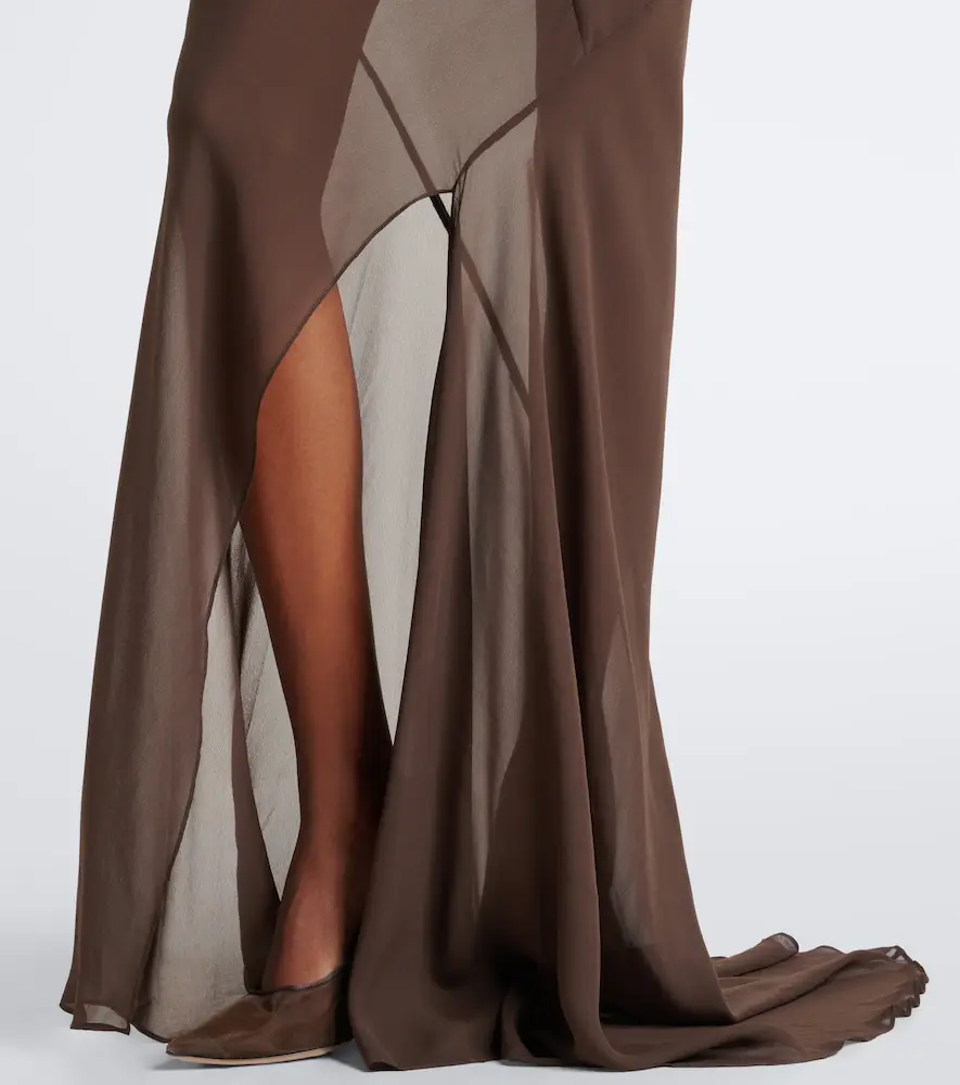 DE LA VALI Oryx georgette maxi skirt | Thumbnail 2 DE LA VALI Oryx georgette maxi skirt | Thumbnail 2