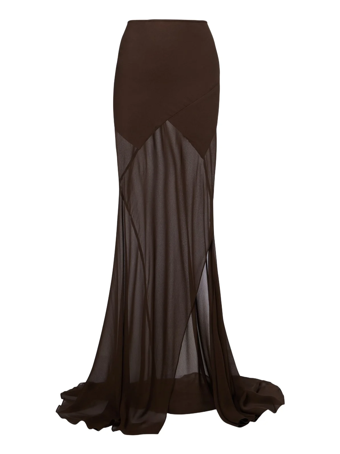 DE LA VALI Oryx georgette maxi skirt