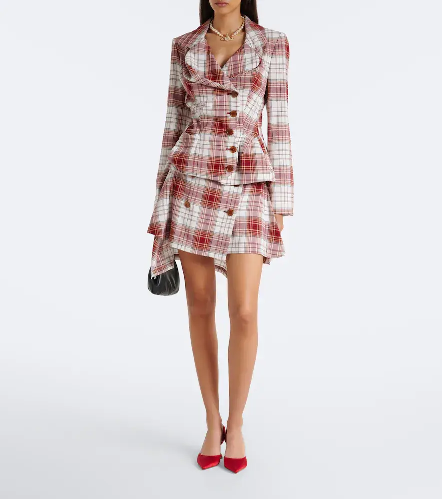 Vivienne Westwood Marta tartan crêpe miniskirt | Thumbnail 3 Vivienne Westwood Marta tartan crêpe miniskirt | Thumbnail 3