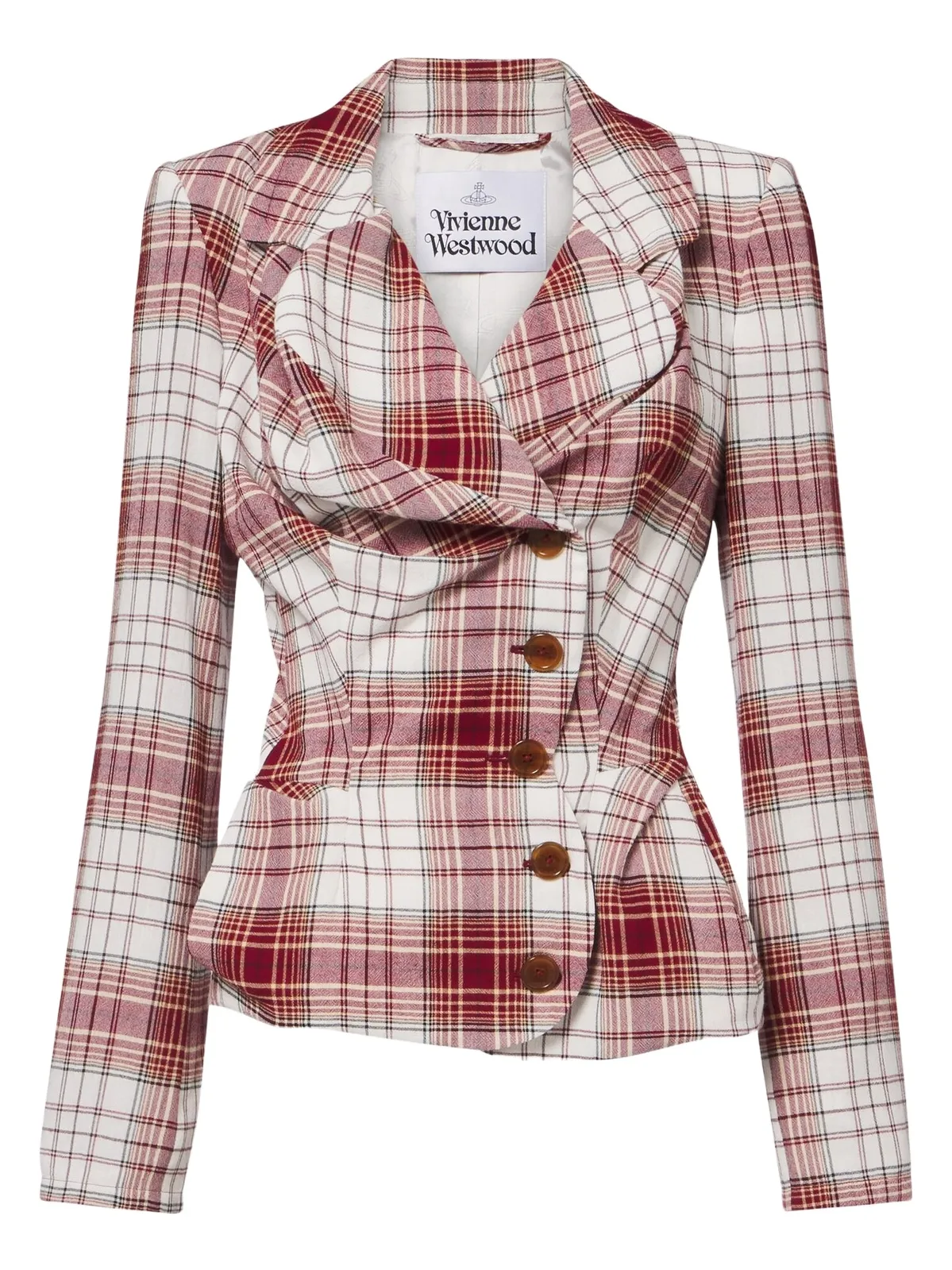 Vivienne Westwood Drunken tartan crêpe blazer
