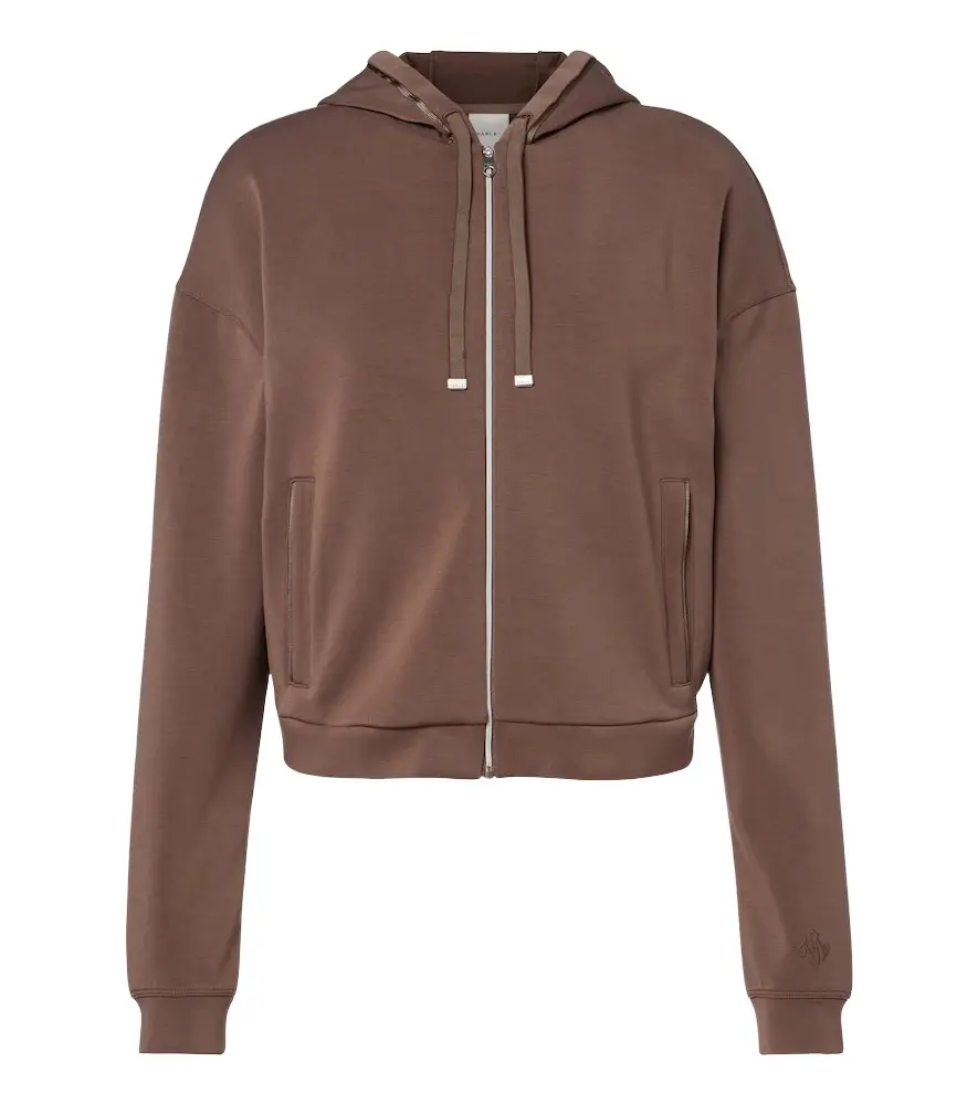 Varley Jorgie jersey zip-up hoodie
