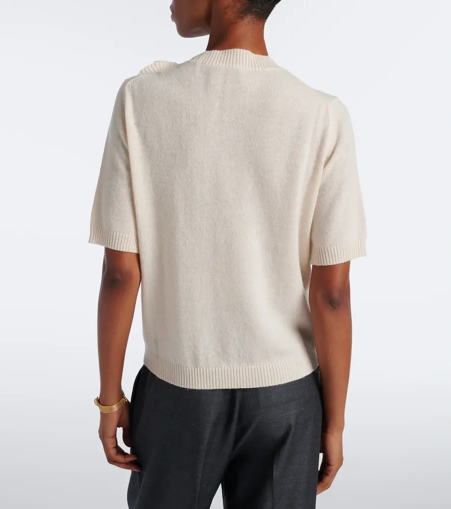 Jardin des Orangers Floral-appliqué wool and cashmere sweater | Thumbnail 4 Jardin des Orangers Floral-appliqué wool and cashmere sweater | Thumbnail 4