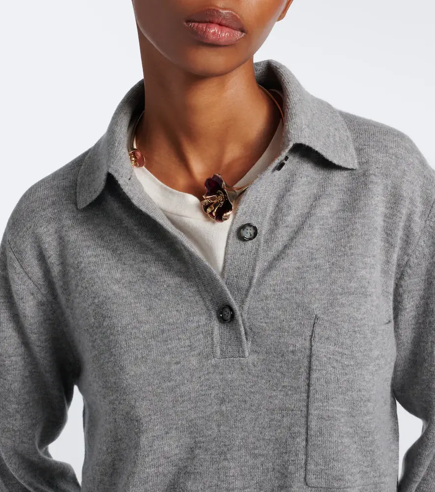 Jardin des Orangers Wool and cashmere polo sweater | Thumbnail 3
