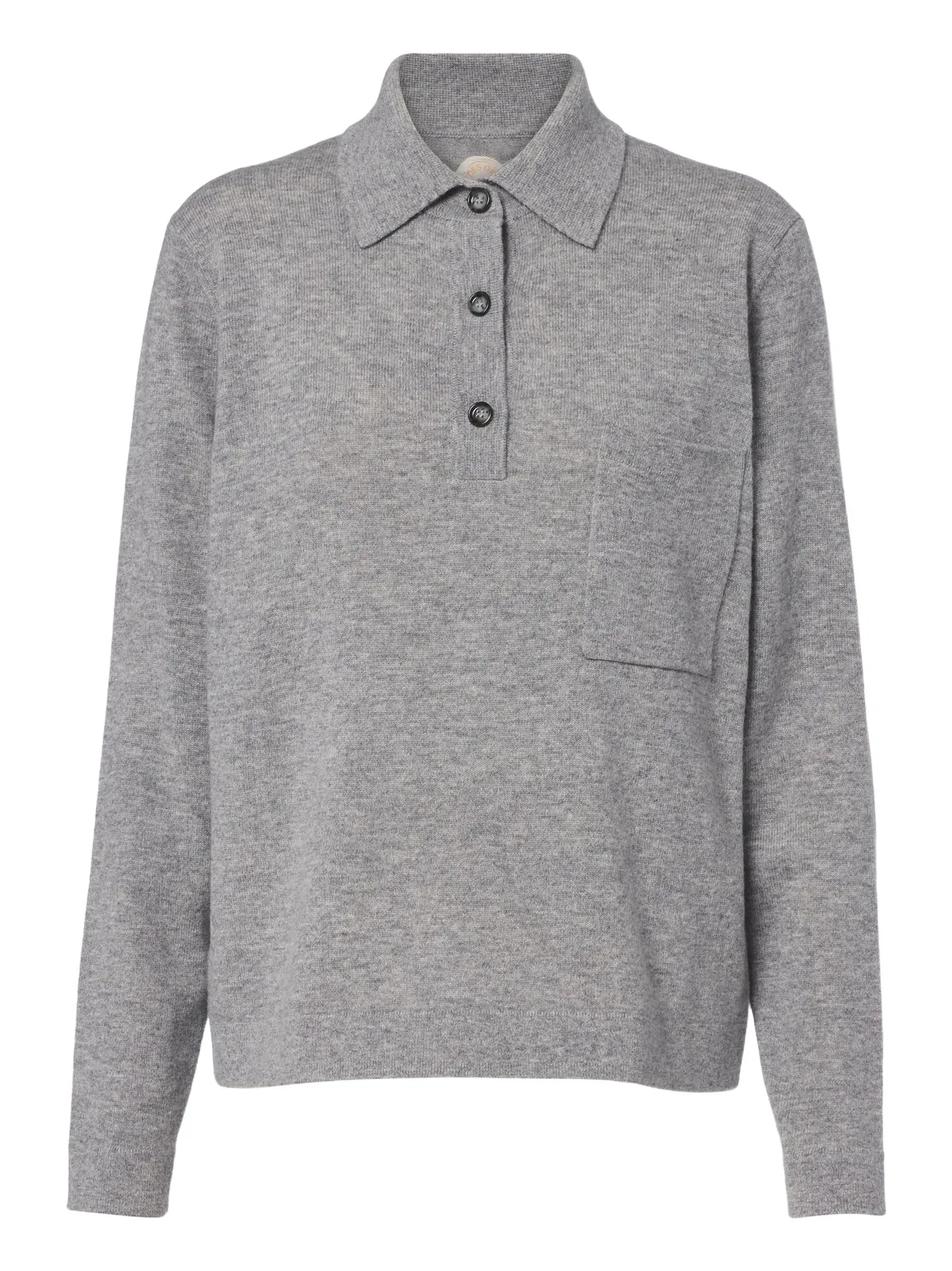 Wool and cashmere polo sweater Wool and cashmere polo sweater