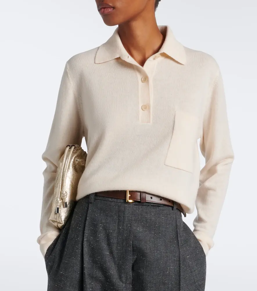 Jardin des Orangers Wool and cashmere polo sweater | Thumbnail 2