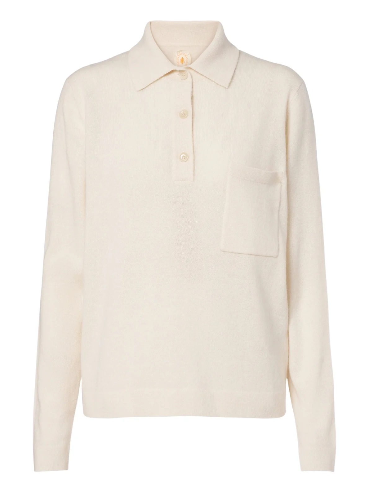 Wool and cashmere polo sweater