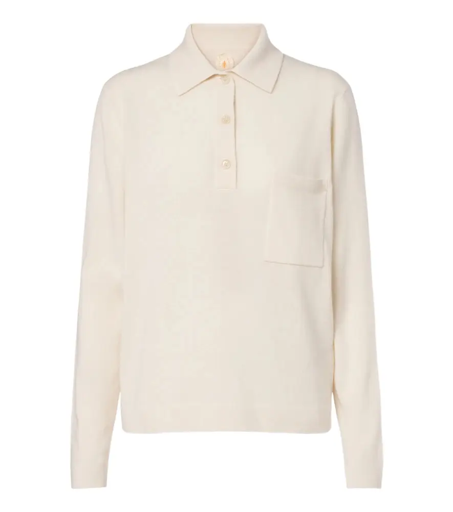 Wool and cashmere polo sweater Wool and cashmere polo sweater