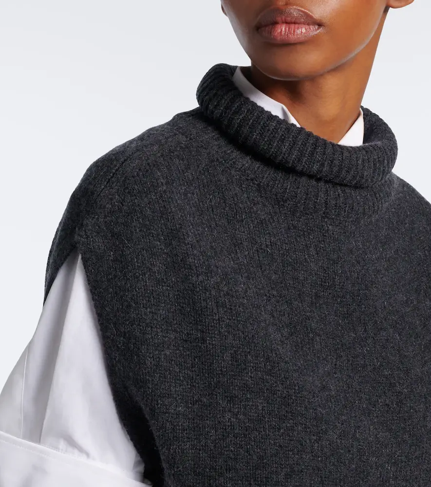 Jardin des Orangers Wool and cashmere turtleneck sweater vest | Thumbnail 2 Jardin des Orangers Wool and cashmere turtleneck sweater vest | Thumbnail 2