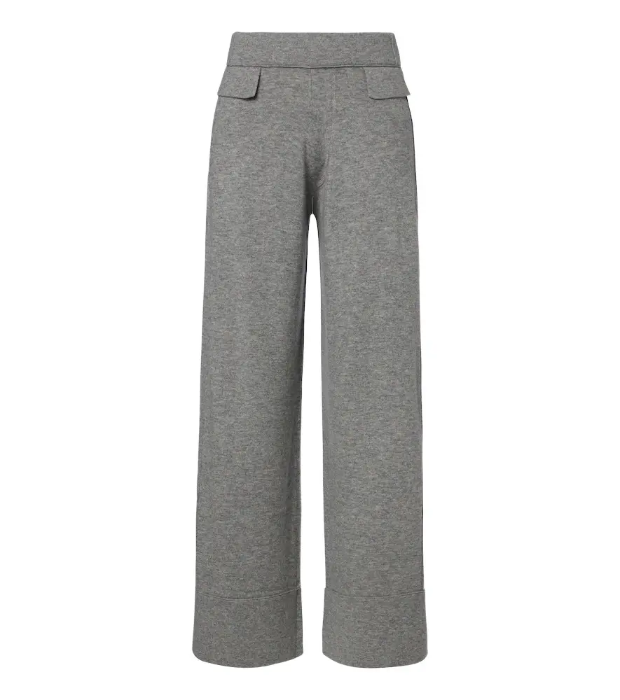 Wool and cashmere wide-leg pants Wool and cashmere wide-leg pants