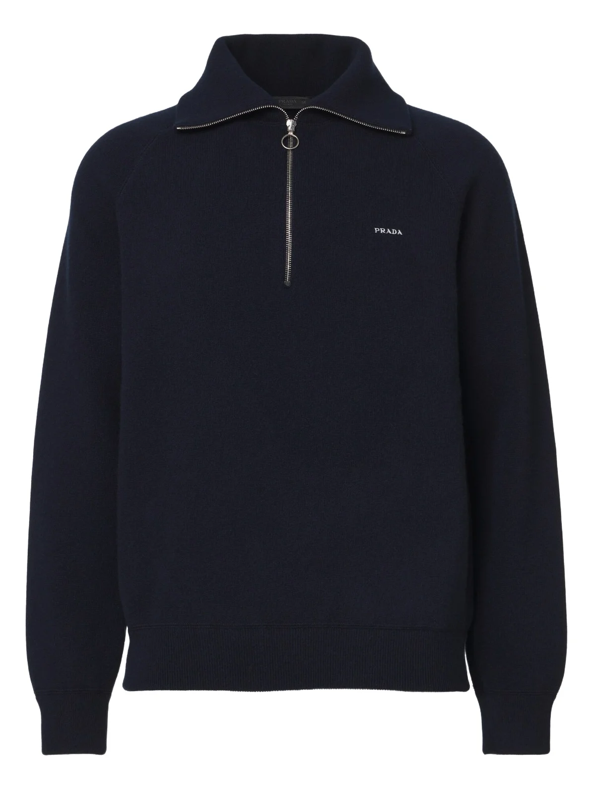 Prada Wool and cashmere half-zip sweater