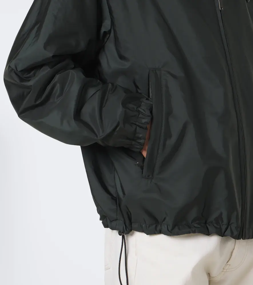 Prada Re-Nylon logo hooded jacket | Thumbnail 6 Prada Re-Nylon logo hooded jacket | Thumbnail 6