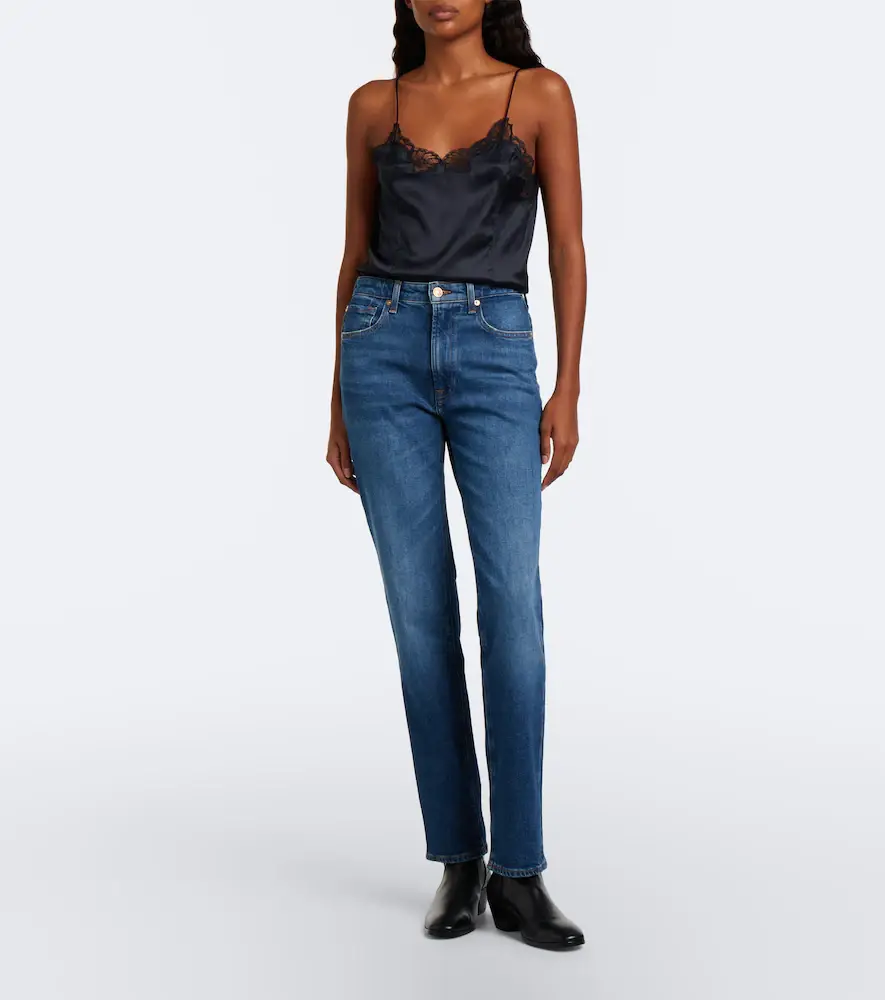 7 For All Mankind High-rise straight jeans | Thumbnail 5 7 For All Mankind High-rise straight jeans | Thumbnail 5