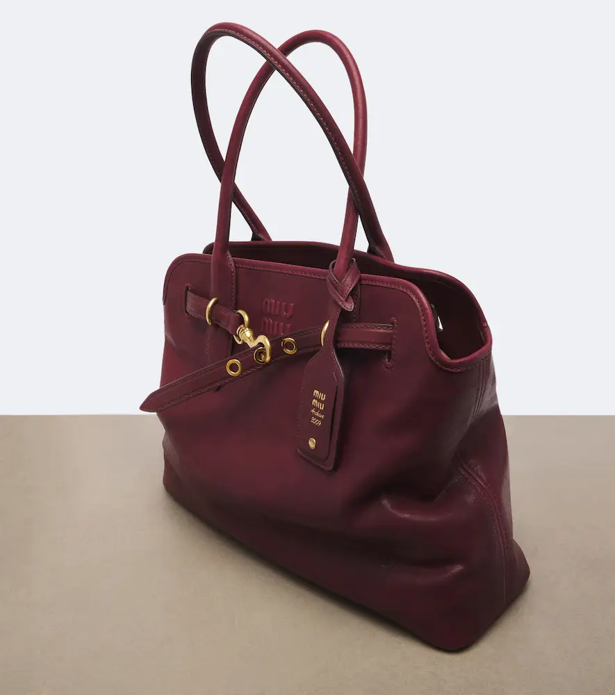 Miu Miu Aventure leather shoulder bag | Thumbnail 3 Miu Miu Aventure leather shoulder bag | Thumbnail 3
