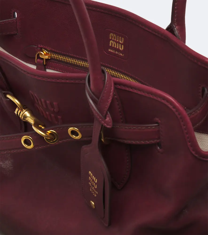 Miu Miu Aventure leather shoulder bag | Thumbnail 4 Miu Miu Aventure leather shoulder bag | Thumbnail 4