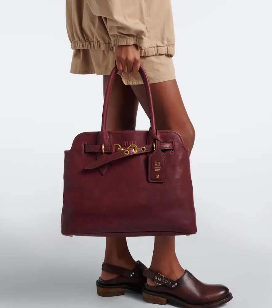 Miu Miu Aventure leather shoulder bag | Thumbnail 7 Miu Miu Aventure leather shoulder bag | Thumbnail 7