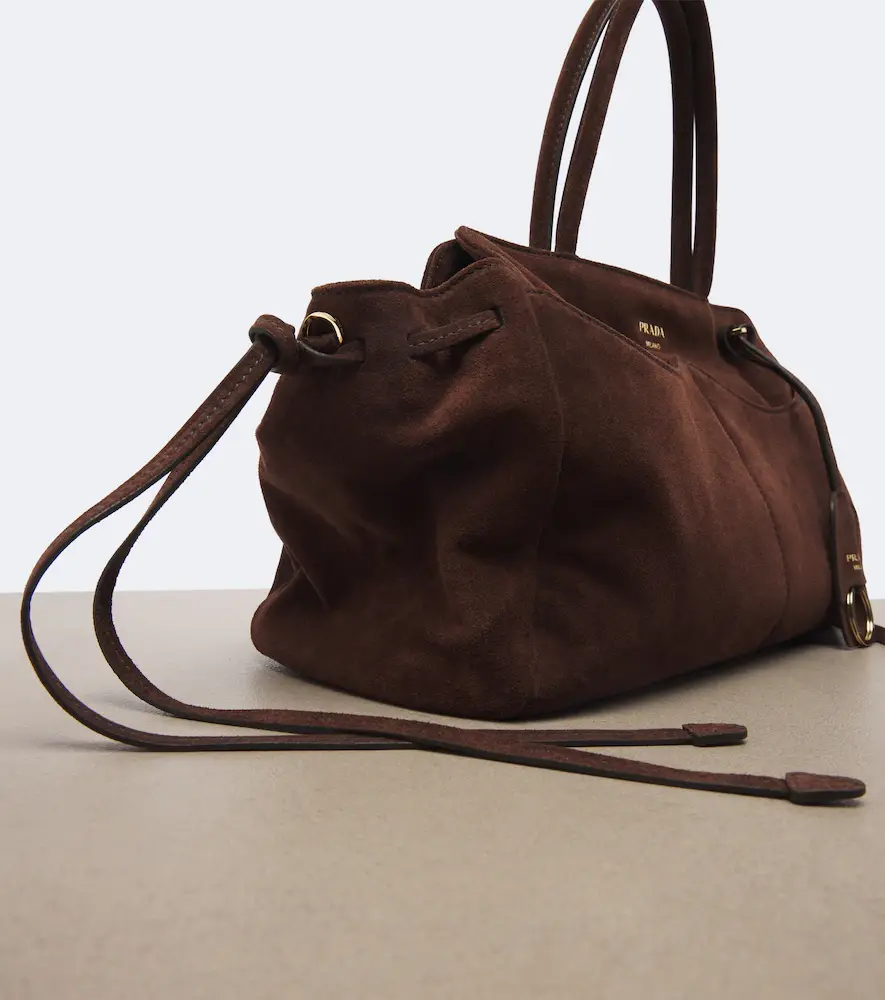 Prada Allusion Large suede tote bag | Thumbnail 2