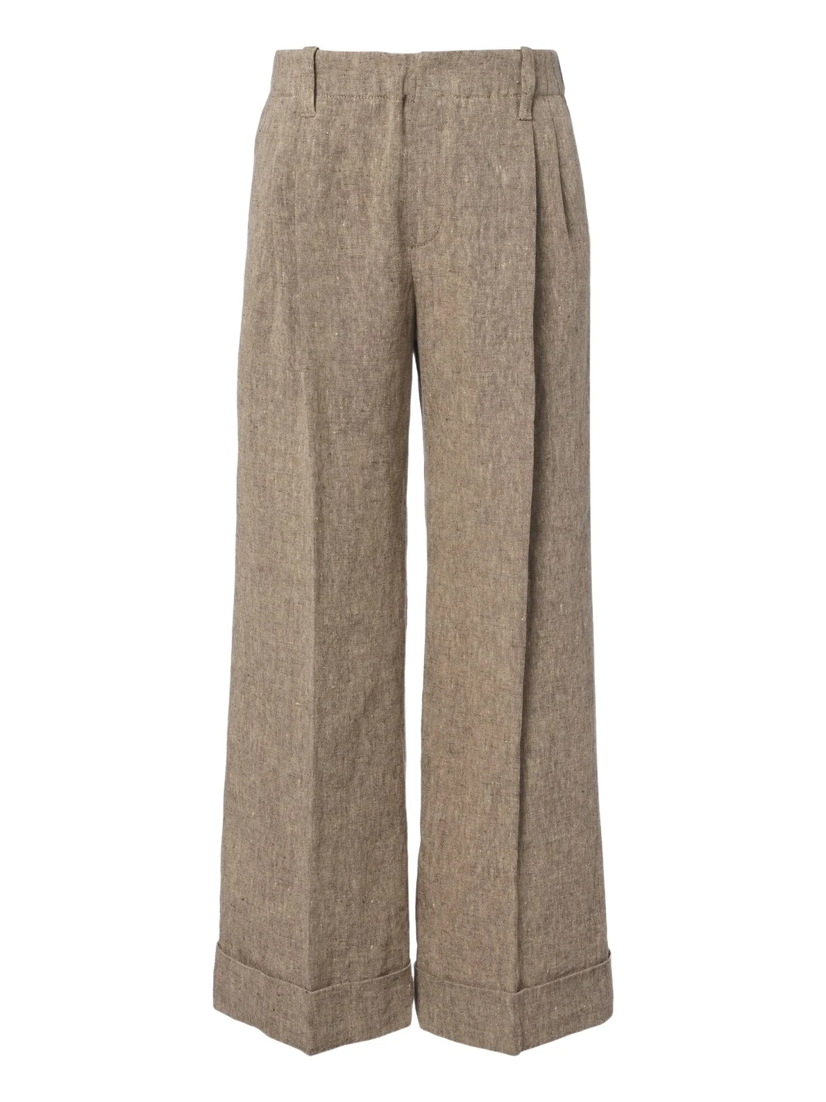 Monili linen wide-leg pants