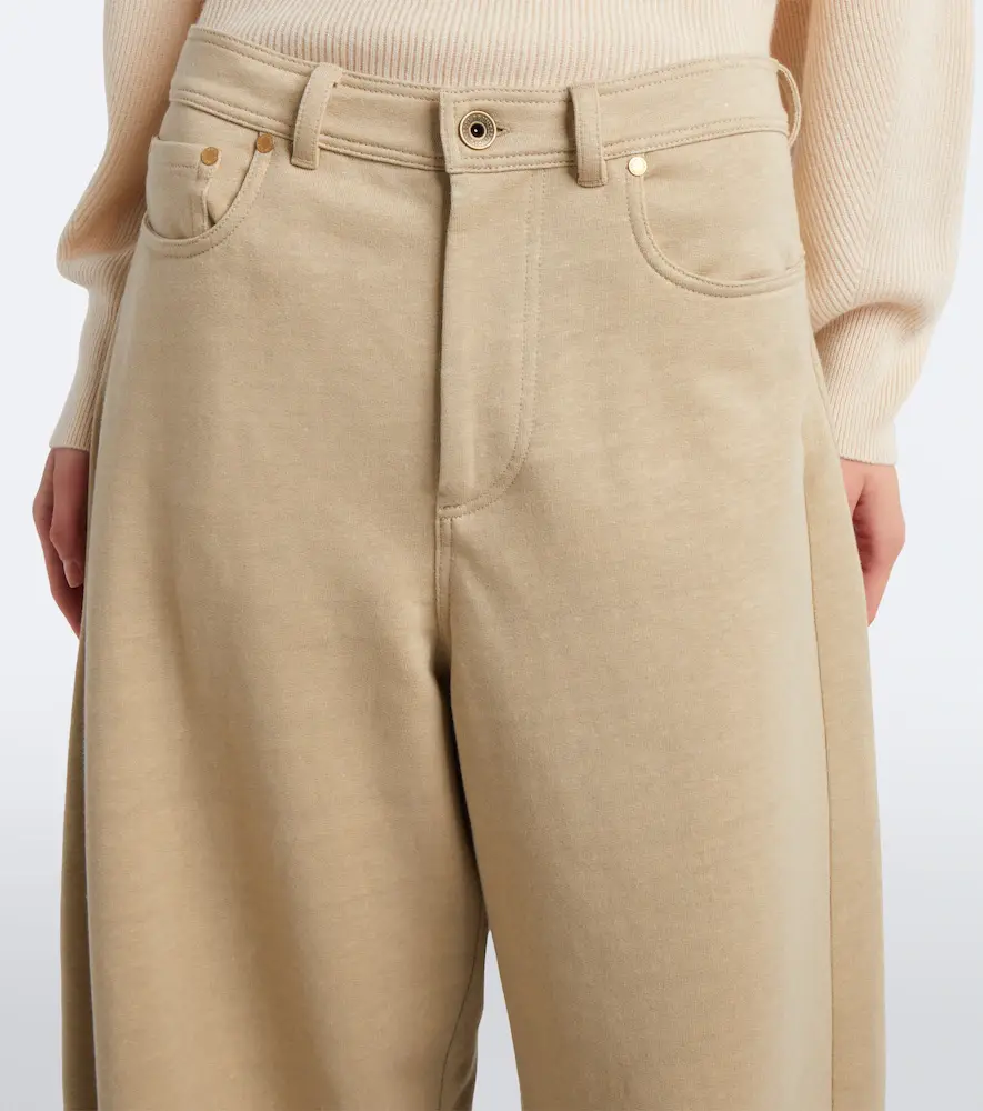 Brunello Cucinelli Cotton and linen culottes | Thumbnail 3
