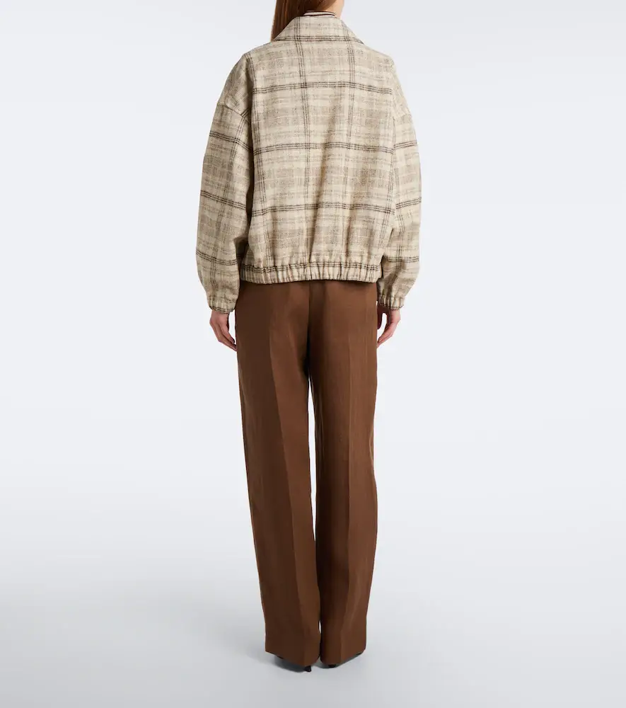 Brunello Cucinelli Monili linen wide-leg pants | Thumbnail 3 Brunello Cucinelli Monili linen wide-leg pants | Thumbnail 3
