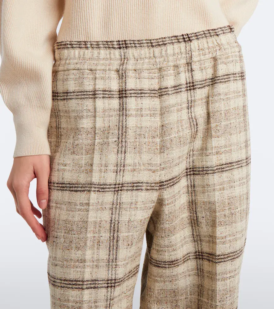 Brunello Cucinelli Cotton, silk, and hemp-blend wide-leg pants | Thumbnail 2 Brunello Cucinelli Cotton, silk, and hemp-blend wide-leg pants | Thumbnail 2