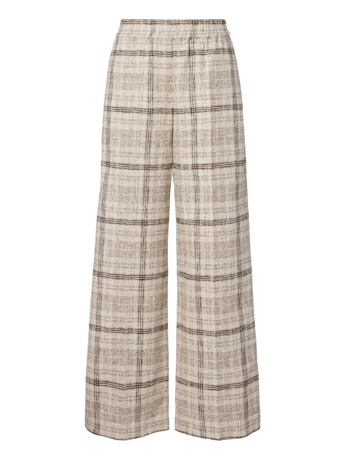 Cotton, silk, and hemp-blend wide-leg pants Cotton, silk, and hemp-blend wide-leg pants