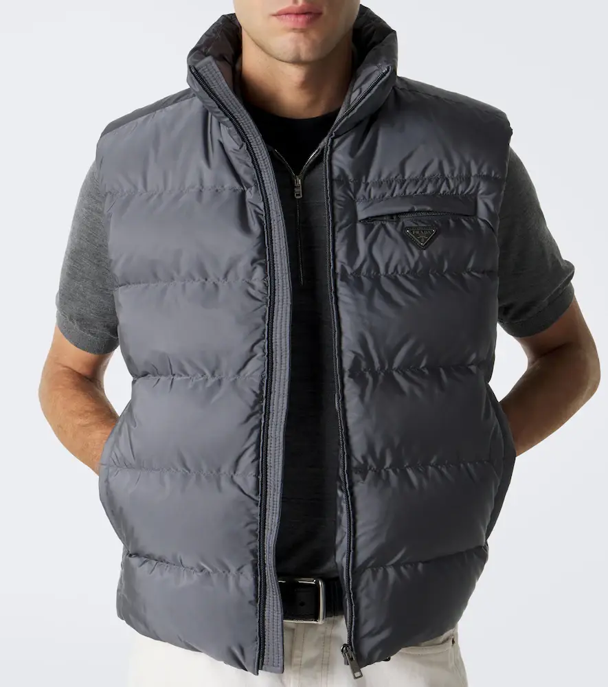 Prada Quilted Re-Nylon down vest | Thumbnail 2