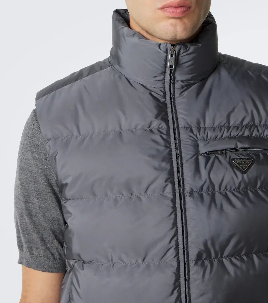 Prada Quilted Re-Nylon down vest | Thumbnail 6