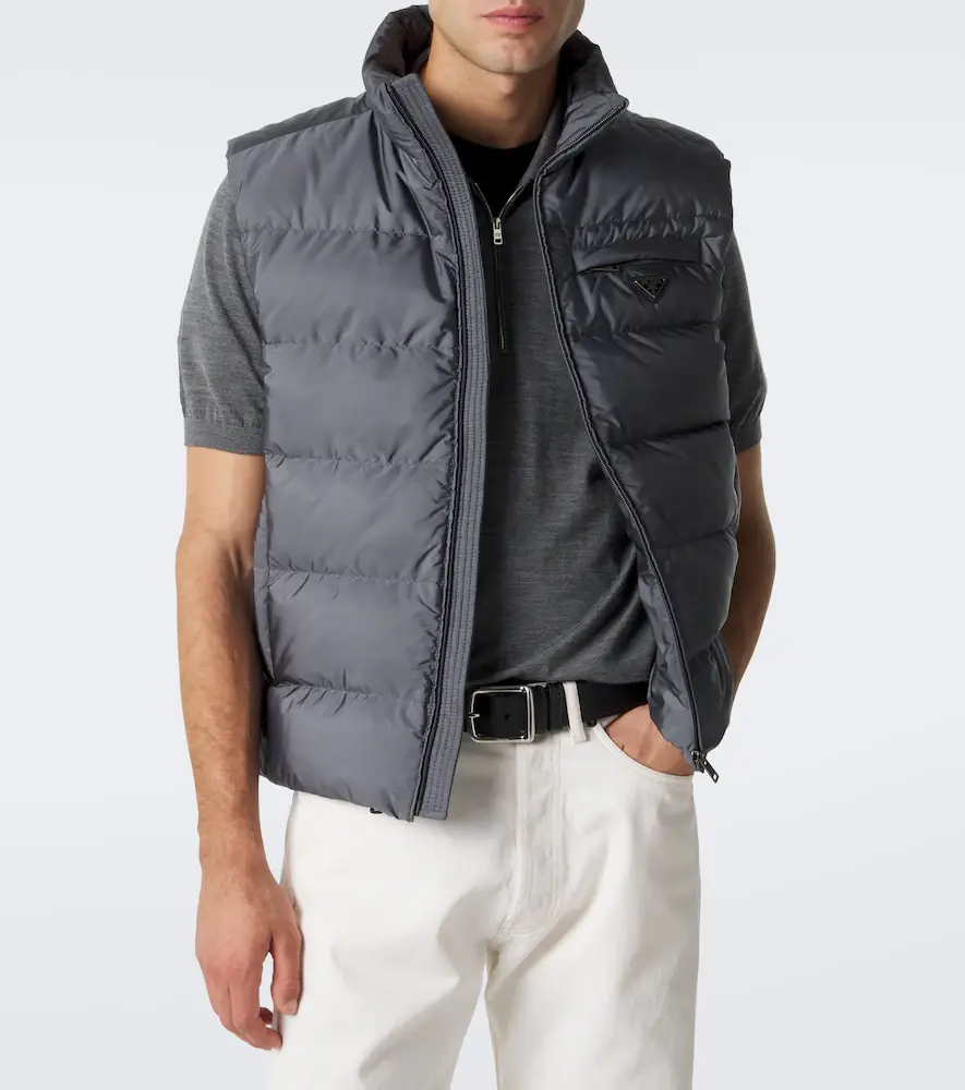 Prada Quilted Re-Nylon down vest | Thumbnail 7