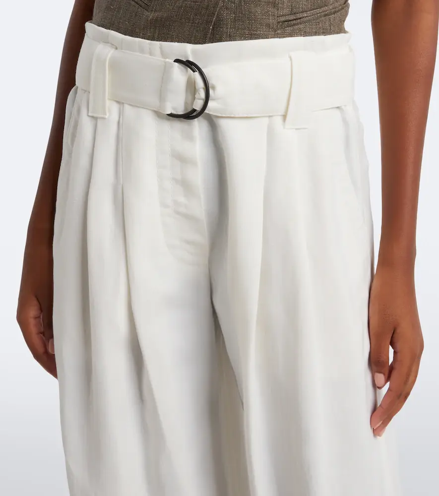 Brunello Cucinelli Monili belted pleated wide-leg pants | Thumbnail 3 Brunello Cucinelli Monili belted pleated wide-leg pants | Thumbnail 3