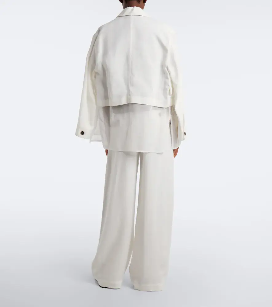 Brunello Cucinelli Monili belted pleated wide-leg pants | Thumbnail 4 Brunello Cucinelli Monili belted pleated wide-leg pants | Thumbnail 4