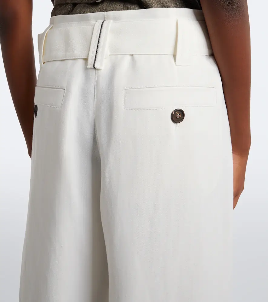 Brunello Cucinelli Monili belted pleated wide-leg pants | Thumbnail 5 Brunello Cucinelli Monili belted pleated wide-leg pants | Thumbnail 5