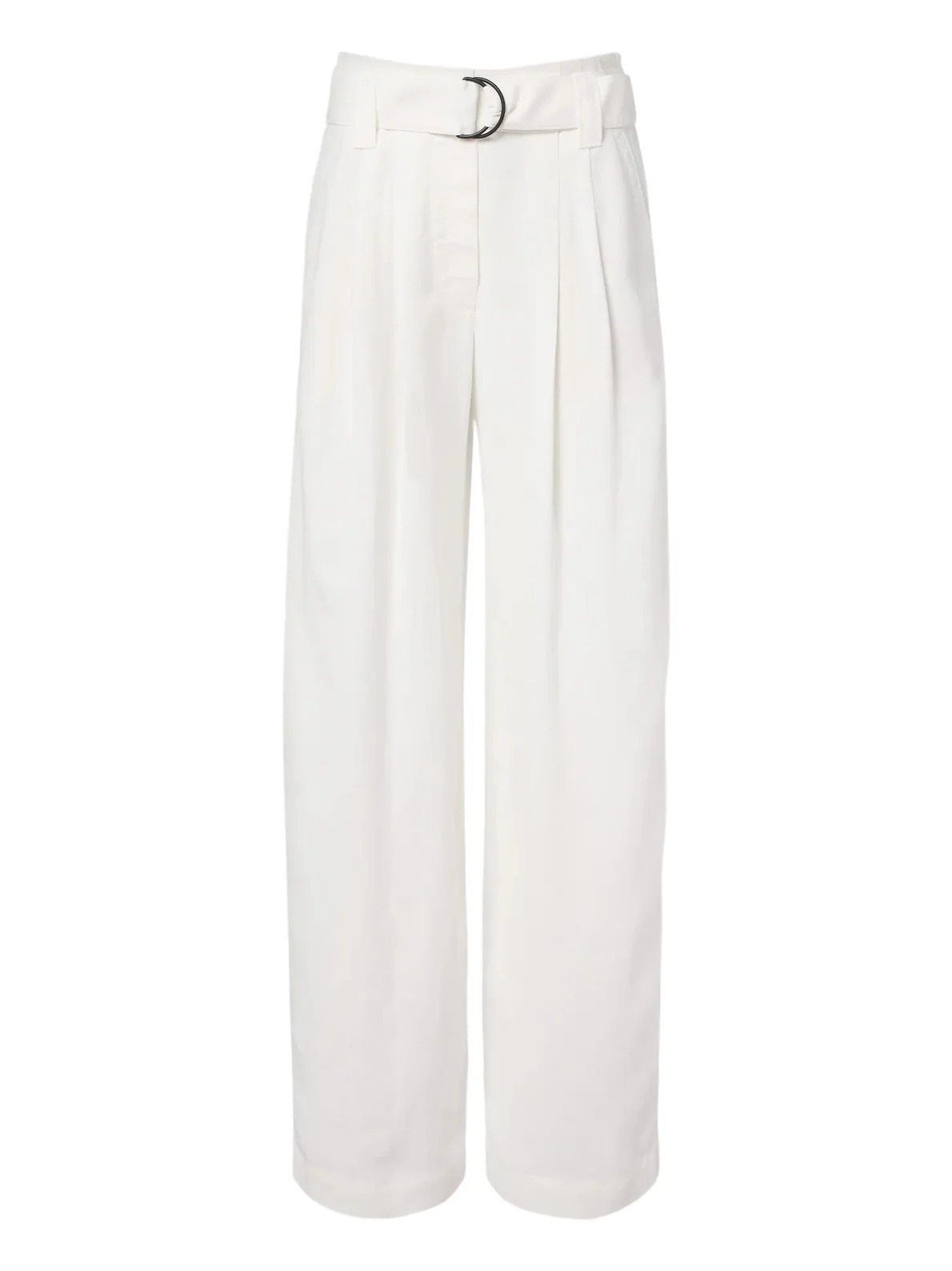 Monili belted pleated wide-leg pants