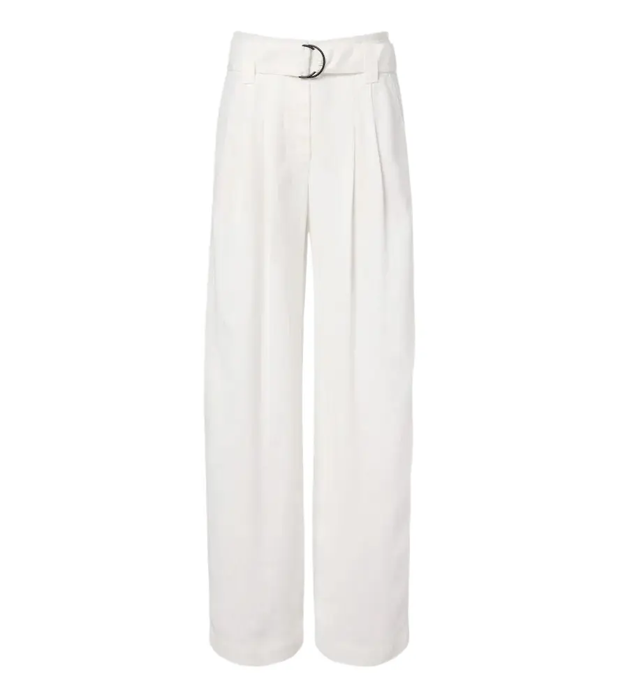 Monili belted pleated wide-leg pants Monili belted pleated wide-leg pants