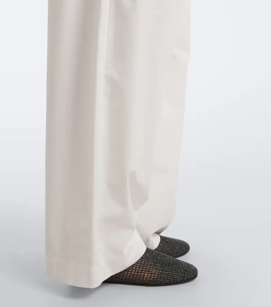 Brunello Cucinelli Monili cotton poplin wide-leg pants | Thumbnail 2 Brunello Cucinelli Monili cotton poplin wide-leg pants | Thumbnail 2