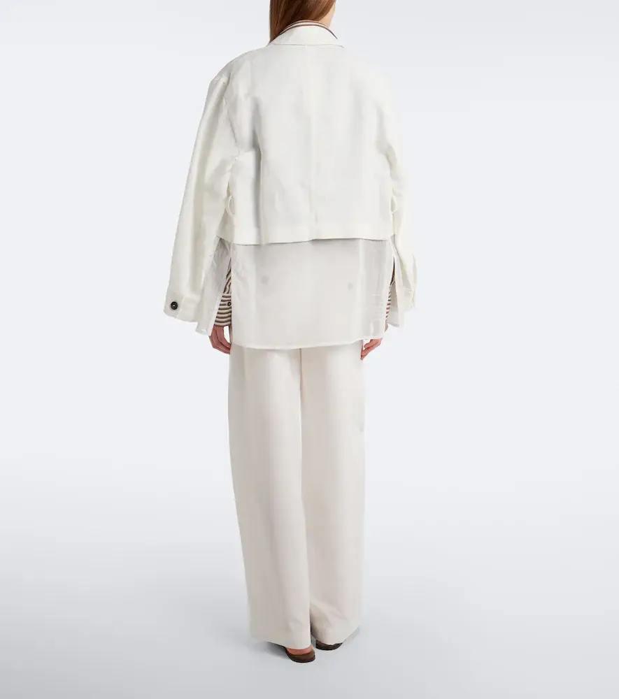 Brunello Cucinelli Monili cotton poplin wide-leg pants | Thumbnail 5 Brunello Cucinelli Monili cotton poplin wide-leg pants | Thumbnail 5