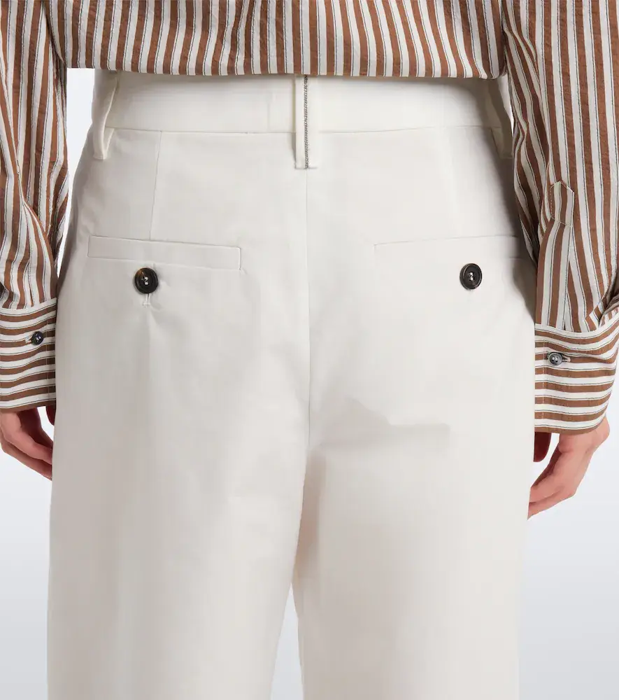 Brunello Cucinelli Monili cotton poplin wide-leg pants | Thumbnail 6 Brunello Cucinelli Monili cotton poplin wide-leg pants | Thumbnail 6