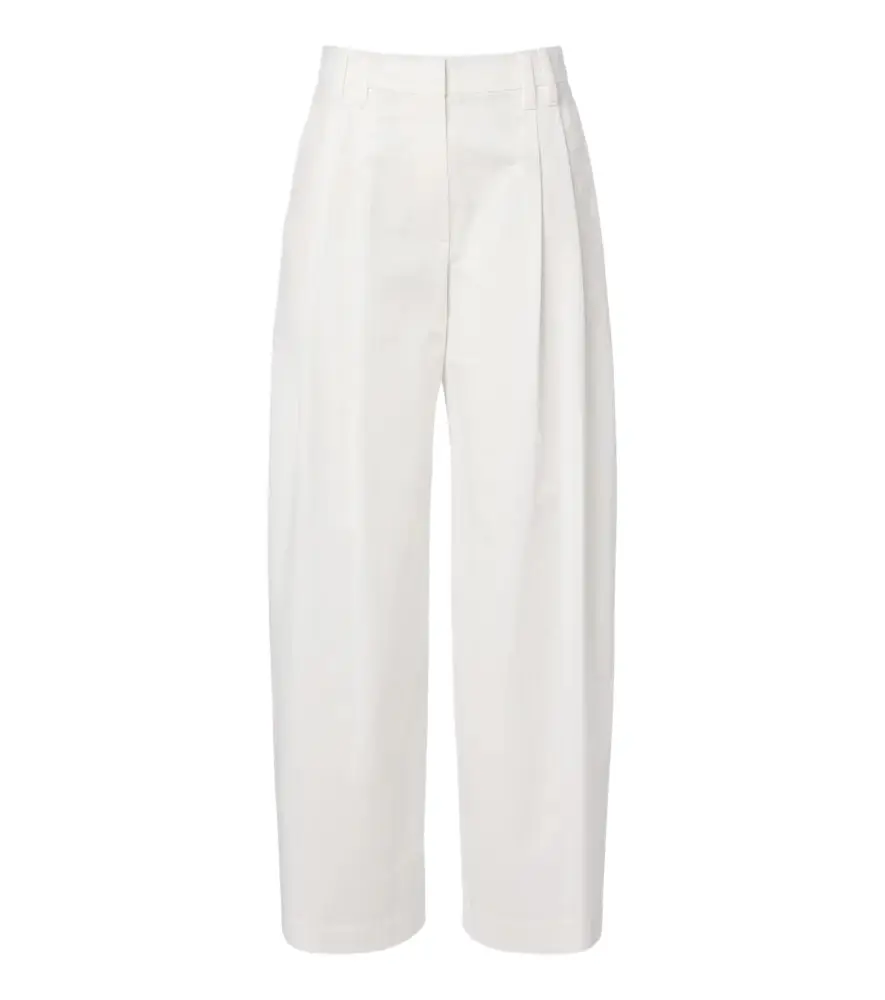 Monili cotton poplin wide-leg pants Monili cotton poplin wide-leg pants