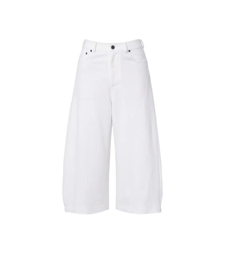Cotton and linen culottes
