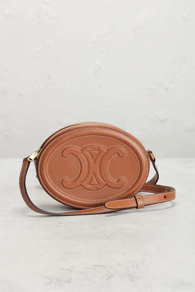 Celine Celine Triomphe Small Oval Crossbody Bag | Thumbnail 2 Celine Celine Triomphe Small Oval Crossbody Bag | Thumbnail 2