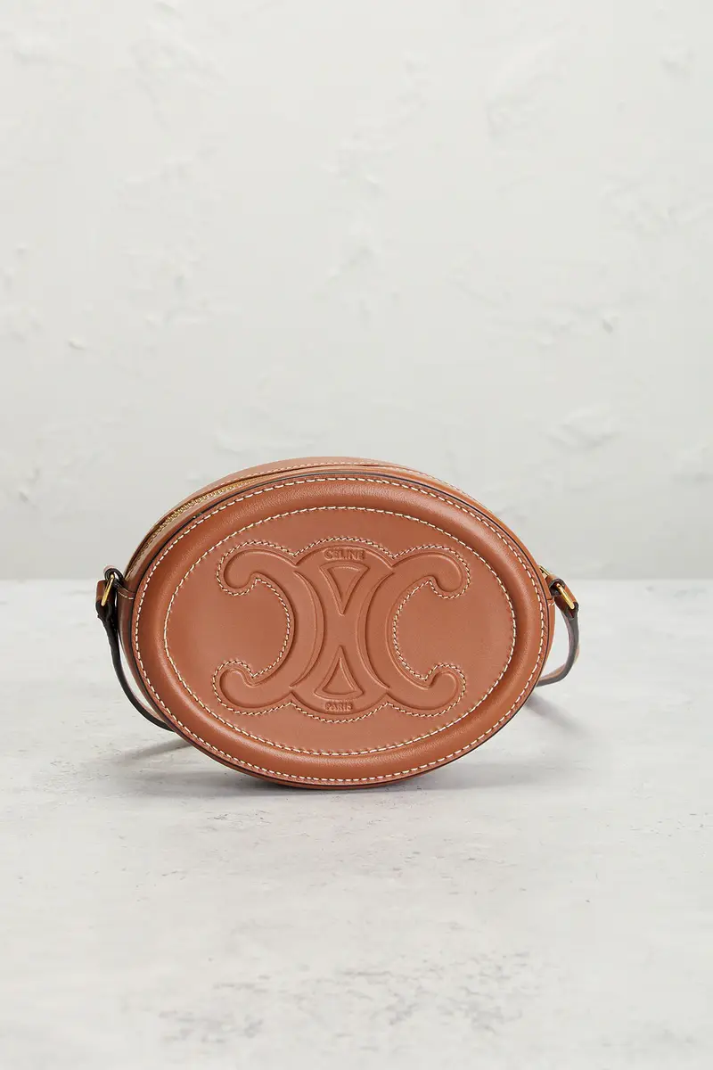 Celine Celine Triomphe Small Oval Crossbody Bag | Thumbnail 3 Celine Celine Triomphe Small Oval Crossbody Bag | Thumbnail 3