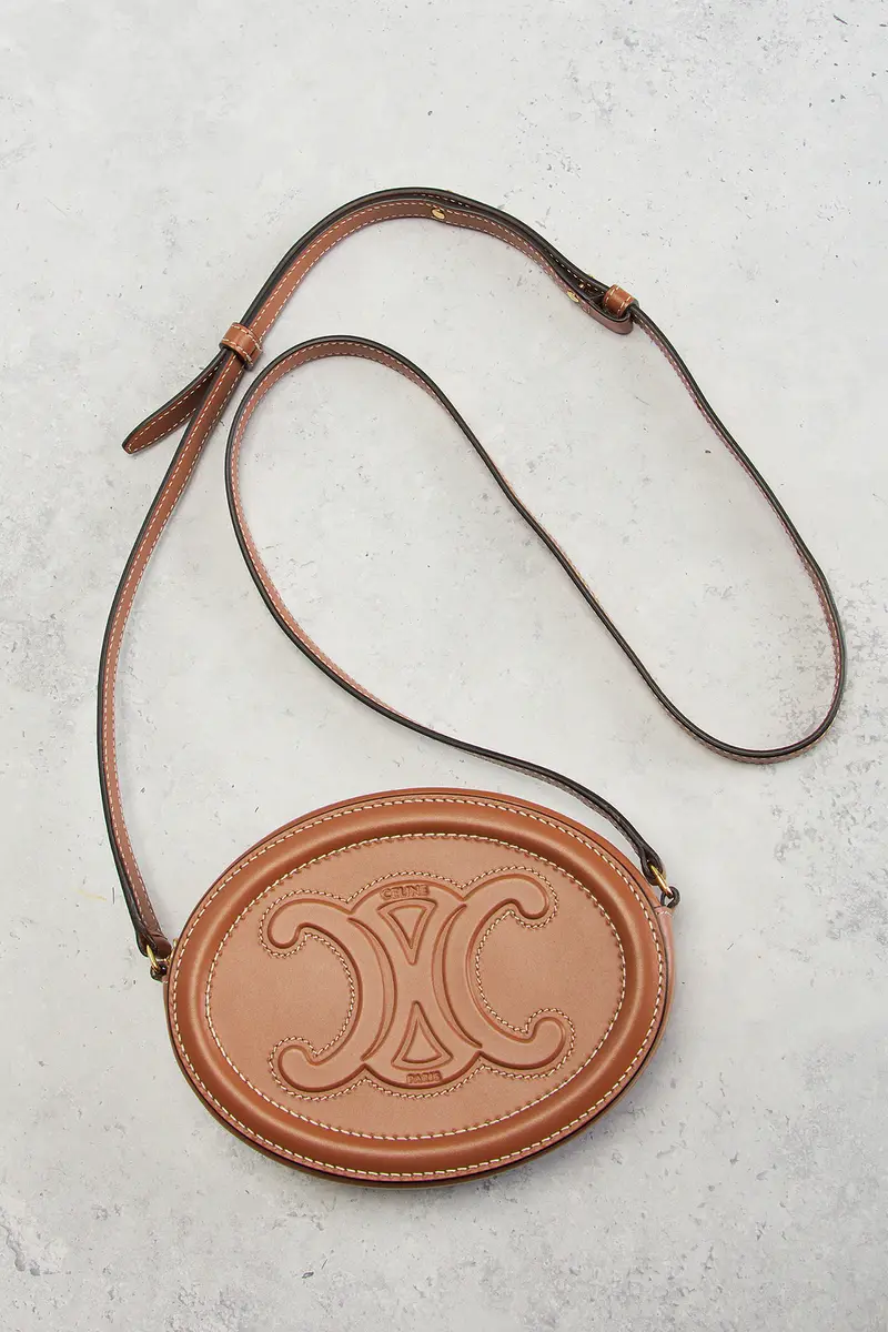 Celine Celine Triomphe Small Oval Crossbody Bag | Thumbnail 7 Celine Celine Triomphe Small Oval Crossbody Bag | Thumbnail 7